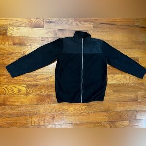 Place Black Fleece Zip Up Jacket Boys L (10/12)